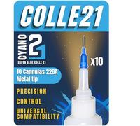 10 CANNUCCE di precisione TRASPARENTI DIAMETRO 22GA per colla ciano Colle21, cannucce 22GA TRASPARENTE Colle21, CONTAGOCCE PER SUPER COLLA CIANO, cannucce di precisione trasparentr per COLLA CIANO;