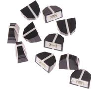 10 cappucci per equalizzatore, foro da 11 mm x 9 mm, manopole potenziometro da 4 mm, compatibili con chitarra elettrica e parti di apparecchiature audio
