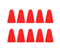 10 cappucci per pennini resistenti ai graffi, con punta della penna, ad alta sensibilità, grande resistenza, facili da installare, colore rosso