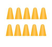 10 cappucci per pennino, resistenti ai graffi, resistenti all'usura, con punta capacitiva, ad alta sensibilità, facili da installare, colore arancione