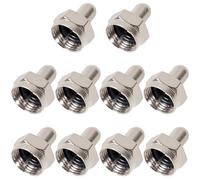 10 cappucci terminali coassiali da 75 Ohm, per splitter, amplificatori, antenna TV, piastra da parete, protezione porta booster