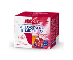 10 Capsule MELOGRANO E MIRTILLO Ristora compatibile Nescafè Dolce Gusto