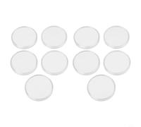 10 capsule trasparenti per monete da 70 mm con anelli di inserimento per la raccolta di monete, scatola in plastica per monete da collezione in 5 misure da 41 a 65 mm di diametro (2)