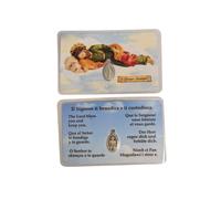 10 Card San Giuseppe dormiente con preghiera e medaglia Madonna Miracolosa
