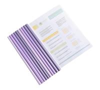 10 cartelle trasparenti per resoconti per documenti di curriculum con capacità di 60 fogli raccoglitore di carta con asta scorrevole raccoglitore di carta