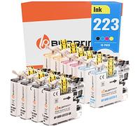 10 Cartouches XXL compatibles avec Brother LC-223 avec puce