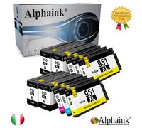 10 CARTUCCE 950XL 951XL PER HP OFFICEJET PRO 8100, 8625, 8600, 8610, 8615, 8620