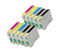 10 CARTUCCE COMPATIBILE PER EPSON BL-T0611 BL-T0612 BL-T0613 BL-T0614 CON CHIP