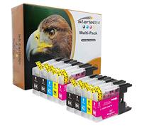 10 cartucce compatibili con Brother LC-1220 LC-1240 DCP-J525 W MFC-J430 W MFC-J5910 DW MFC-J625 DW MFC-J6510 W MFC-J6710 DW MFC-J6910 DW