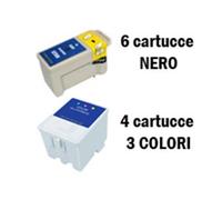 10 Cartucce compatibili Epson T050 e Epson T052