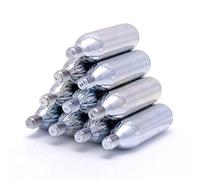 10 cartucce di CO2 (16g) con filettatura, capsule monouso compatibili con molte pompe per cartucce per bicicletta