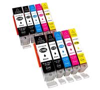 10 cartucce di inchiostro compatibiliformato XL per Canon Pixma TS5050 TS5051 TS5053 TS5055 TS6050 TS6051 TS6052 TS8050 TS8051 TS8052 TS8053 TS9050 TS9055