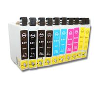 10 cartucce di inchiostro multicolore per Epson Stylus D68 DX3800 D88 D88 plus