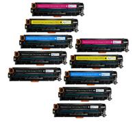 10 Cartucce di toner láser (Set+Bk) per HP LaserJet Pro 200 Color M251n M251nw