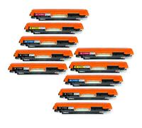 10 Cartucce di toner rimpiazzare HP CF350A, CF351A, CF352A, CF353A (130A)