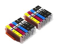 10 Cartucce d'inchiostro (5 Set) per Canon PIXMA TR7550, TS6251, TS8152, TS8351
