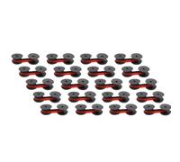 10 cartucce d'inchiostro in carbonio compatibili GR24 per registratore di cassa e calcolatrice (GR24 nero e rosso, 20 pezzi)