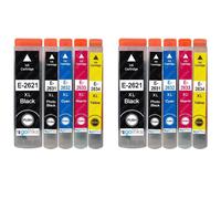10 Cartucce d'inchiostro per Epson Expression Premium XP-520 XP-600 XP-615