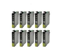 10 CARTUCCE NERE PER EPSON XP30 XP102 XP202 XP205 XP212 XP215 XP305 XP312 XP425