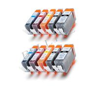 10 Cartucce per Canon CLI 8 PGI 5 iP 4200 MP 800 iP 5200 iP 5200R MP 500 MP 530
