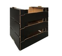 10 CASSETTE DI CARTONE FRUTTA 30 x 40 x 12,5 cm tara 300gr ORTOFRUTTA