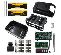 10-Cell 21700 - Custodia in plastica per batteria DCB200/DCB203/per DCB205 18V-20V Power Tool Battery Packs, guscio di ricambio PCB con per Protec