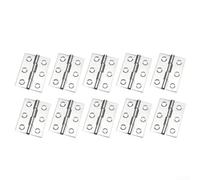 10 cerniere in acciaio inox per ante di armadi, connettori affidabili per scatole di gioielli e soluzioni di archiviazione (5,1 cm)