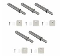 10 chiavistelli magnetici a pressione per armadietti, ammortizzatori per porte nascoste con chiusure a vite, per armadi, armadi e cassetti (7 cm, grigio)