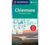 10 chiemsee chimgauer alpen: 4in1 Wanderkarte mit Aktiv Guide und Detailkarten inklusive Karte zur offline Verwendung in der KOMPASS-App. ... Verwendung in der KOMPASS-App. Fahrradfahren