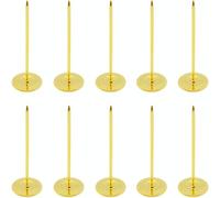 10 chiodi lunghi per tappezzeria, 18 mm x 50 mm, chiodi a testa piatta per mobili, puntine per pollice, puntine in metallo, per mobili, divani, testiere, decorative, oro, 1,8 x 5,1 cm