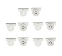 10 chiusure a pressione resistenti per borse, elettroplaccate, chiusura colorata per borse, zaini e portafogli, eleganti magneti per borse