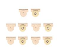 10 chiusure a pressione resistenti per borse, elettroplaccate, chiusura colorata per borse, zaini e portafogli, eleganti magneti per borse