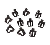 10 chiusure di protezione per spina RJ45 Essential Networking per protezione della spina RJ45, mantiene la lunghezza originale del cavo nero