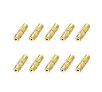 10 chiusure in rame per collana, oro | 10 chiusure singole, design a due pezzi, componenti semplici per collegare i terminali dei progetti di gioielli