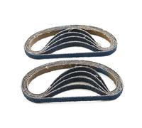 10 cinghie abrasive in corindone di zircone, 330 x 10 mm, per metallo, legno, plastica, rame, lucidatura e levigatura, grana 40-120