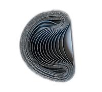 10 cinghie abrasive in zirconia blu, 20 mm x 520 mm, adatte per finiture di precisione su vari materiali, levigatura di metalli non ferrosi