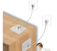 10 cinghie per mobili, senza trapano, autoadesive, anti-punta, cinghie di sicurezza per pareti, ancoraggi per mobili, per il fissaggio di librerie, armadietti, cassettiere, protezioni per bambini e