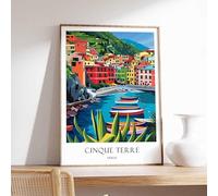 10 Cinque Terre Poster Italy Poster Cinque Terre Travel Art Coastal Decor Ocean Poster European Poster A5 - Ispiratrice Motivazionale Arte da parete Vita quotidiana Citazione incoraggiante Frasi brev