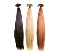 10 CIOCCHE EXTENSION CAPELLI VERI ALLA CHERATINA LUNGHE 40/45 cm LISCE SHE