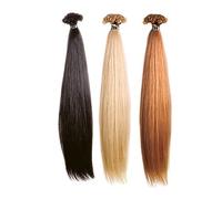 10 CIOCCHE EXTENSION CAPELLI VERI ALLA CHERATINA LUNGHE 55/60 cm LISCE SHE