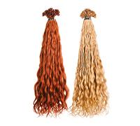 10 CIOCCHE EXTENSION CAPELLI VERI ALLA CHERATINA LUNGHE 55/60 cm RICCI SHE