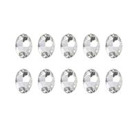 10 ciondoli a forma di cuore con strass per unghie, forma irregolare, trasparenti, per nail art, decorazioni artistiche