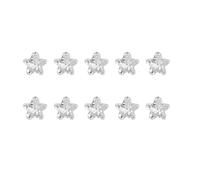 10 ciondoli a forma di cuore con strass per unghie, forma irregolare, trasparenti, per nail art, decorazioni artistiche