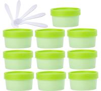10 ciotole vuote da 50 ml per mescolare maschere rosa, barattoli in plastica con fodera interna per conservare corpo, mani, crema viso, lozioni, gel, 5 spatole, Groen, 50 ml
