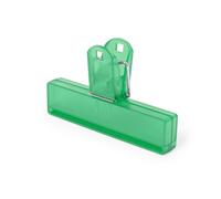 10 clip a forma di bulldog extra large, in plastica, per documenti e documenti, 10 cm di lunghezza, morsetto (verde)