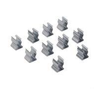 10 clip a molla, clip a molla aperta, collari per tubi, in acciaio al manganese, resistenti, 6-28 mm, per garage, baracche, cortili, armadi (6 mm)