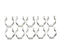 10 clip a molla, clip a molla aperta, in acciaio al manganese, resistenti, 6-28 mm, per garage, baracche, cortili, armadi (16 mm)