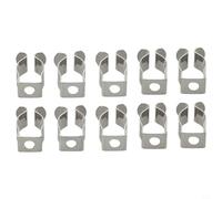 10 clip a molla, clip a molla aperta, in acciaio al manganese, resistenti, 6-28 mm, per garage, baracche, cortili, armadi (12 mm)