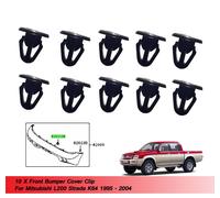 10 Clip coperchio paraurti anteriore uso per pickup Mitsubishi L200 Strada 19...