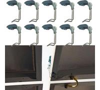 10 clip di guida dell'acqua per pannelli solari in lega di zinco per migliorare le prestazioni di drenaggio (40 mm)